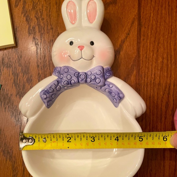 Hallmark brand vintage ceramic bunny candy dish - Picture 4 of 7